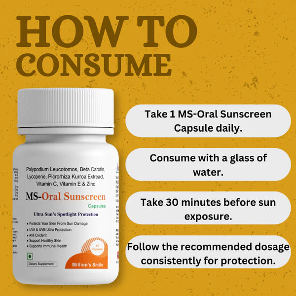 MS-Oral Sunscreen - 60caps.