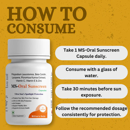 MS-Oral Sunscreen - 60caps.